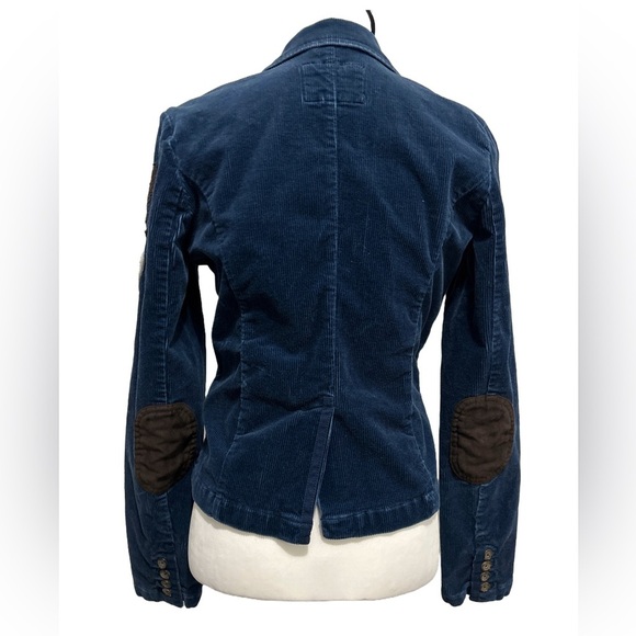 American Eagle Corduroy Navy Women’s patchwork blazer. Medium - Picture 2 of 8